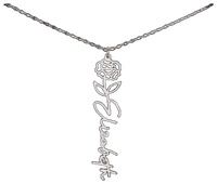 Flower Name Necklace