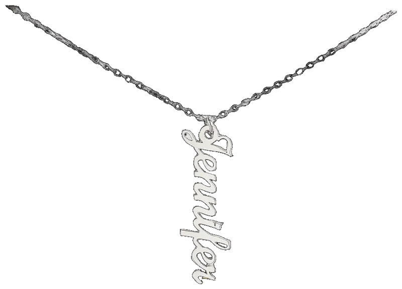 Vertical Name Necklace
