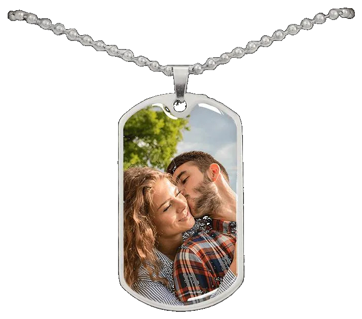 Upload Dog Tag Necklace