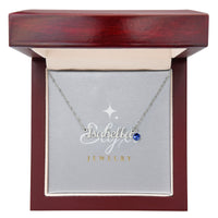 Custom Name Necklace with Birthstone