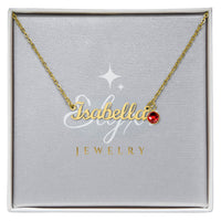 Custom Name Necklace with Birthstone