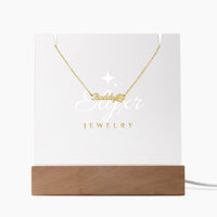 Paw Print Name Necklace (Necklace +Acrylic LED)