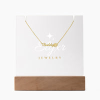 Paw Print Name Necklace (Necklace +Acrylic LED)