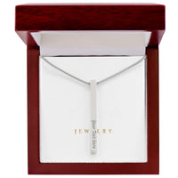 4-Sided Stick Necklace - Engraved