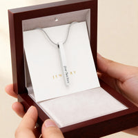 4-Sided Stick Necklace - Engraved