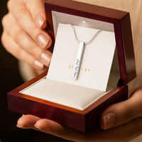 4-Sided Stick Necklace - Engraved