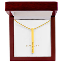 4-Sided Stick Necklace - Engraved