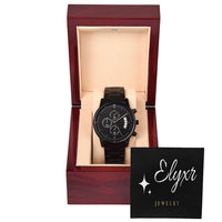 Black Chronograph Watch