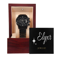 Black Chronograph Watch