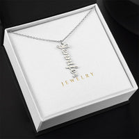 Vertical Name Necklace