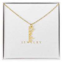 Vertical Name Necklace