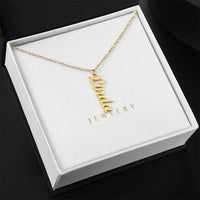 Vertical Name Necklace