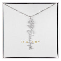 Flower Name Necklace