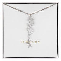 Flower Name Necklace