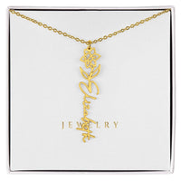 Flower Name Necklace