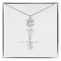 Flower Name Necklace