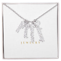 Multi Vertical Name Necklace