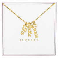 Multi Vertical Name Necklace