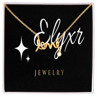 Scripted Love Necklace