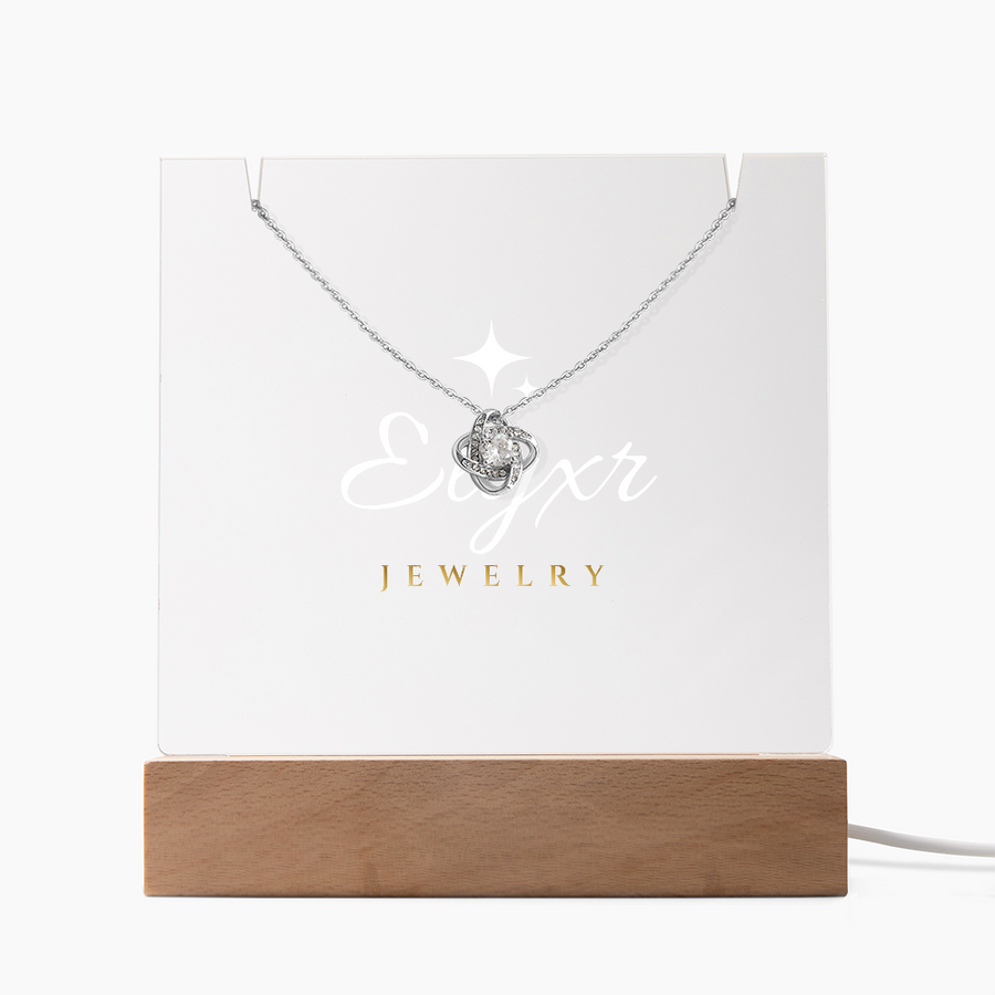 Love Knot Necklace (Necklace +Acrylic LED)