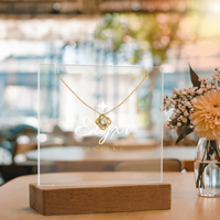 Love Knot Necklace (Necklace +Acrylic LED)
