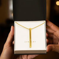 4-Sided Stick Necklace - Engraved