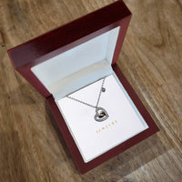 Baby Feet Heart Necklace