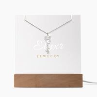 Graduation Cap Name Necklace (Necklace +Acrylic LED)