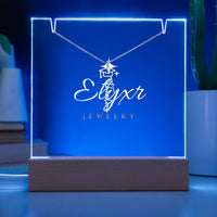 Graduation Cap Name Necklace (Necklace +Acrylic LED)