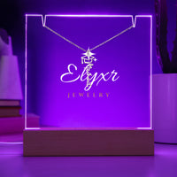 Graduation Cap Name Necklace (Necklace +Acrylic LED)