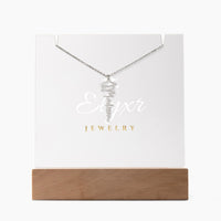 Graduation Cap Name Necklace (Necklace +Acrylic LED)