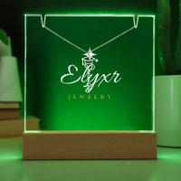 Graduation Cap Name Necklace (Necklace +Acrylic LED)