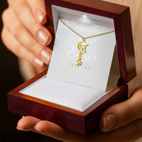 Graduation Cap Name Necklace