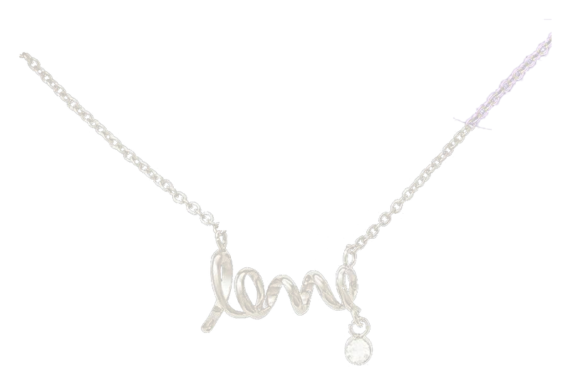 Scripted Love Necklace